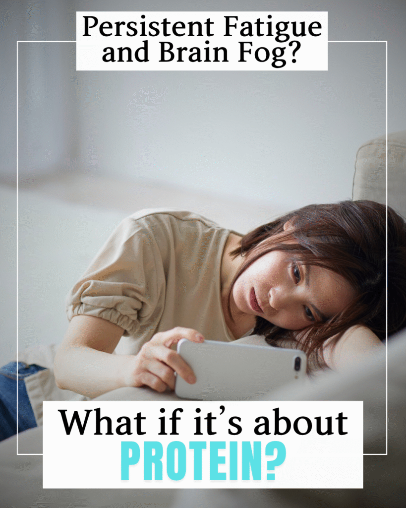 Tired woman showing possible signs of lack of prote